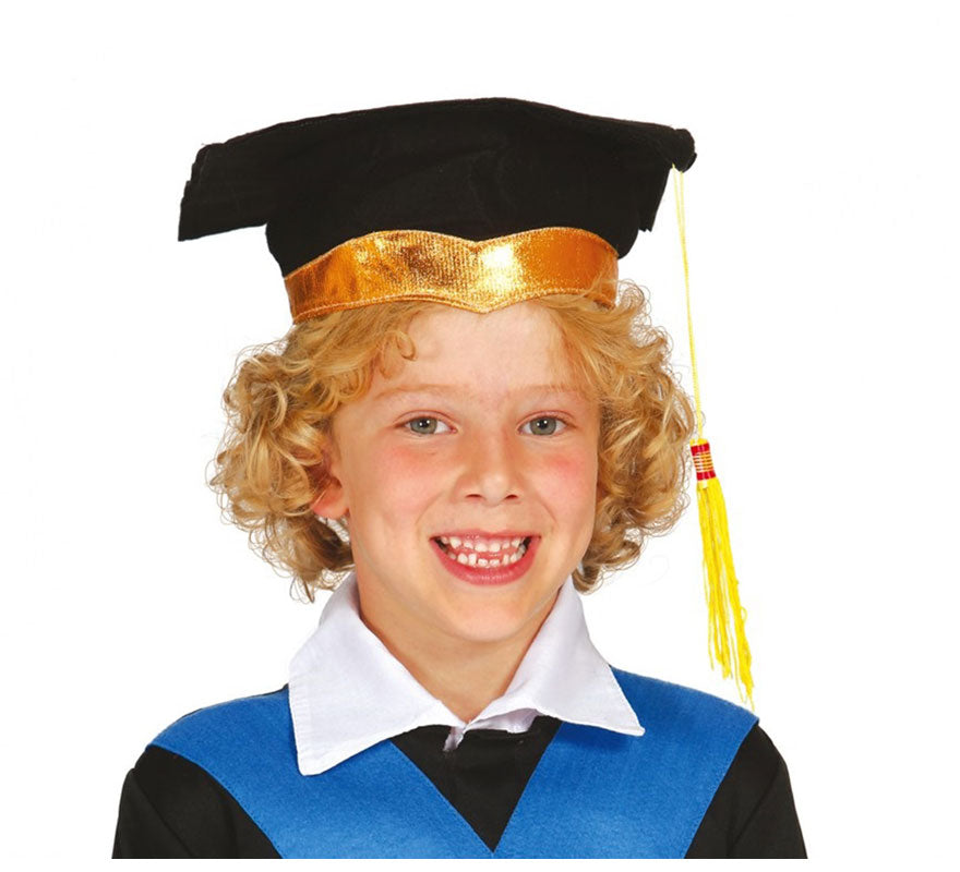 Translation missing: pt-PT.Sombrero de Graduación Negro Infantil