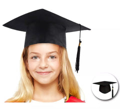 Chapéu de formatura com tecido infantil
