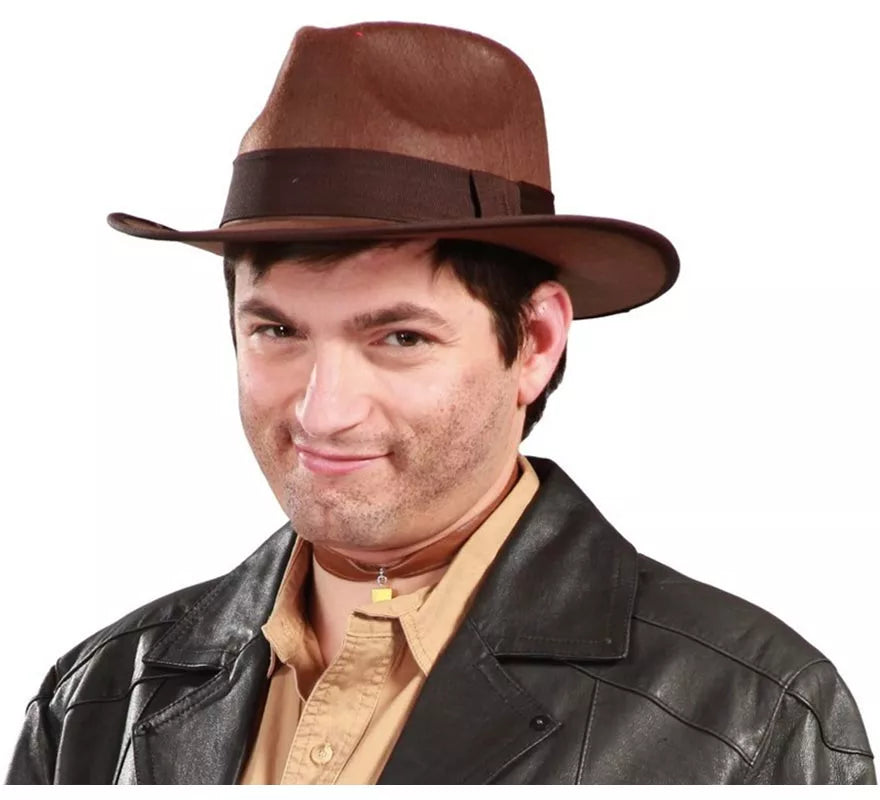 Translation missing: pt-PT.Sombrero de Indiana Jones y Freddy para adultos