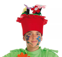 Chapéu infantil para vaso de flores