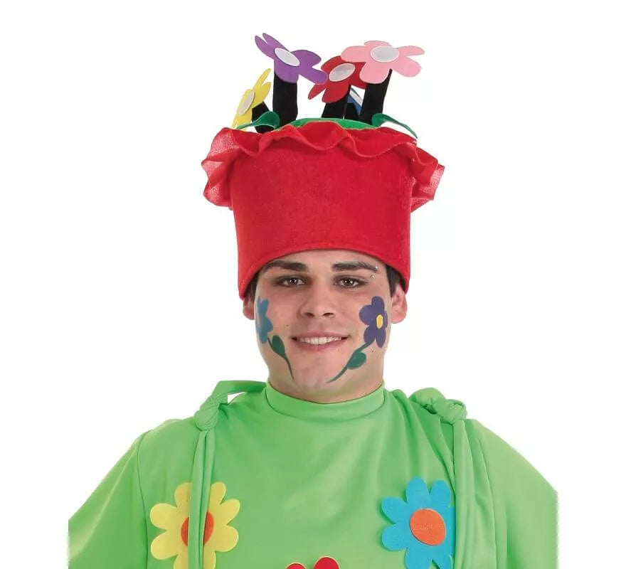 Translation missing: pt-PT.Sombrero de Maceta con flores para adultos
