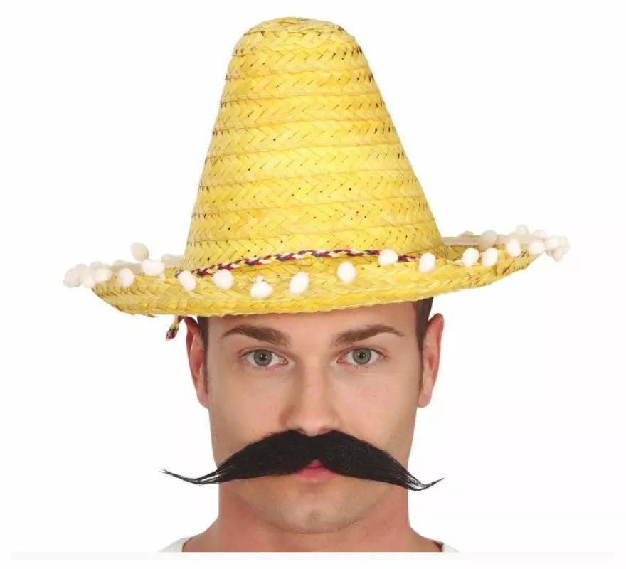 Translation missing: pt-PT.Sombrero de Mexicano con Borlas en varios colores de 33 cm