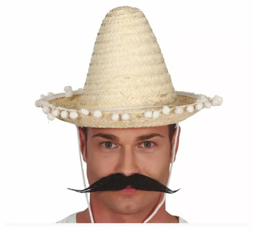 Translation missing: pt-PT.Sombrero de Mexicano con Borlas en varios colores de 33 cm