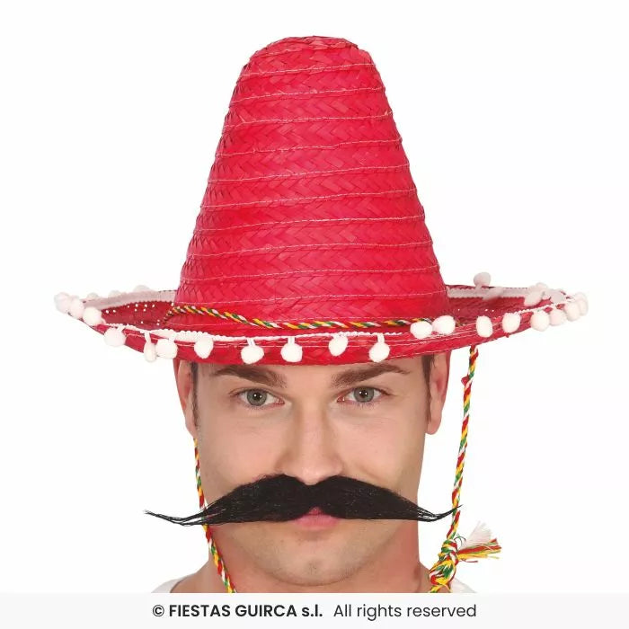 Translation missing: pt-PT.Sombrero de Mexicano con Borlas en varios colores de 33 cm