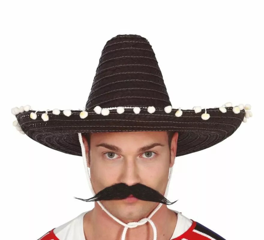 Translation missing: pt-PT.Sombrero de Mexicano con Borlas en varios colores de 45 cm