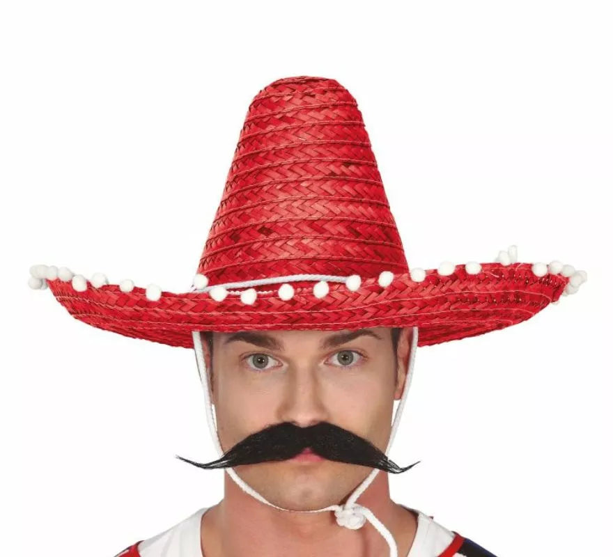 Translation missing: pt-PT.Sombrero de Mexicano con Borlas en varios colores de 45 cm