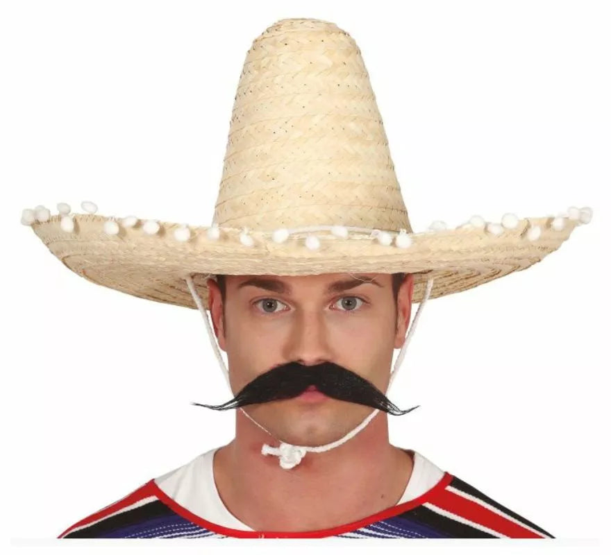 Translation missing: pt-PT.Sombrero de Mexicano con Borlas en varios colores de 50 cm