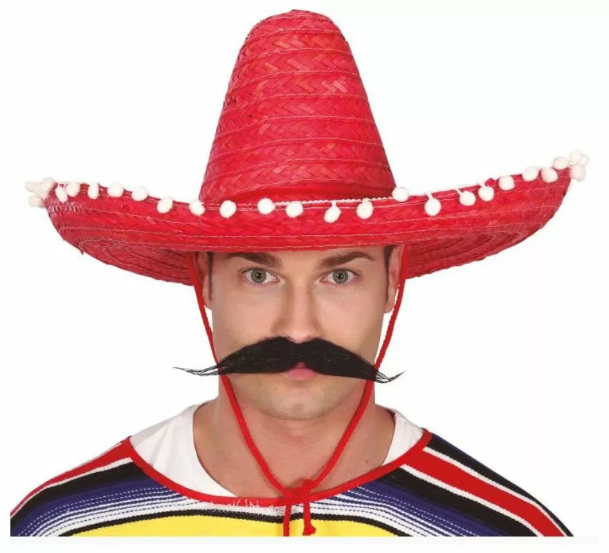 Translation missing: pt-PT.Sombrero de Mexicano con Borlas en varios colores de 50 cm