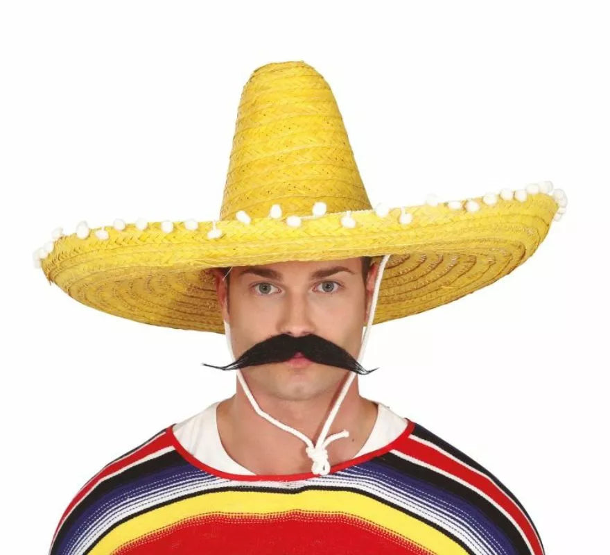 Translation missing: pt-PT.Sombrero de Mexicano con Borlas en varios colores de 60 cm