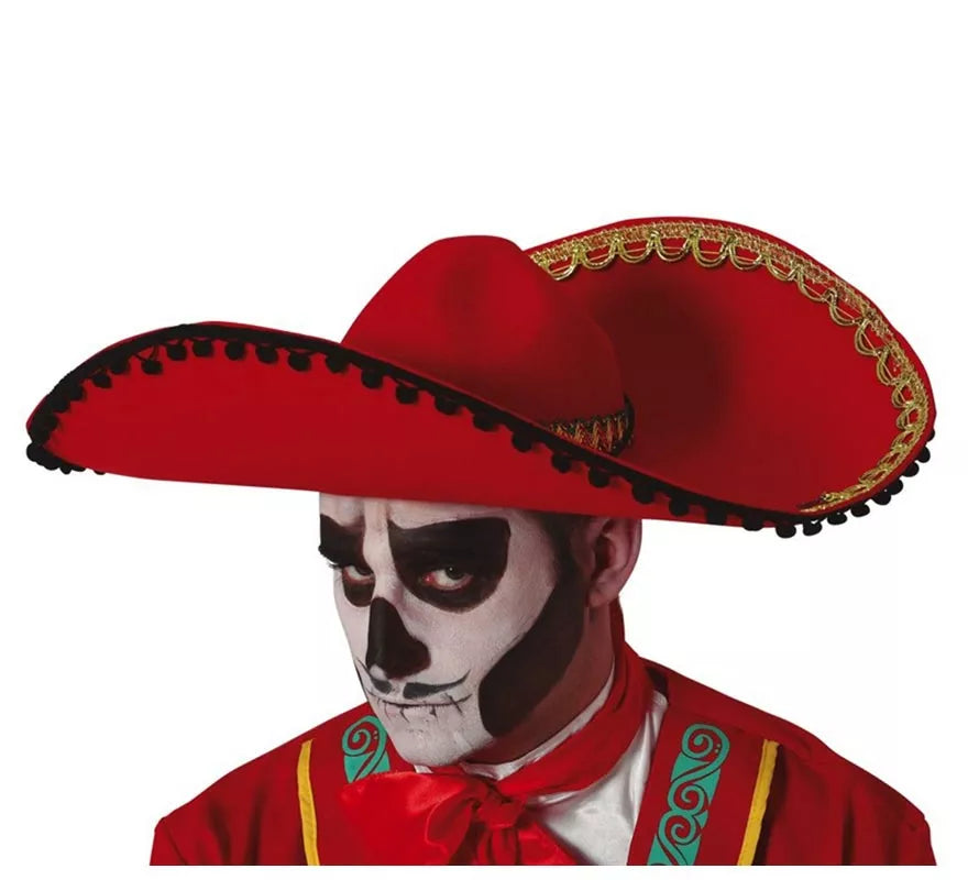 Translation missing: pt-PT.Sombrero de Mexicano Rojo Fieltro