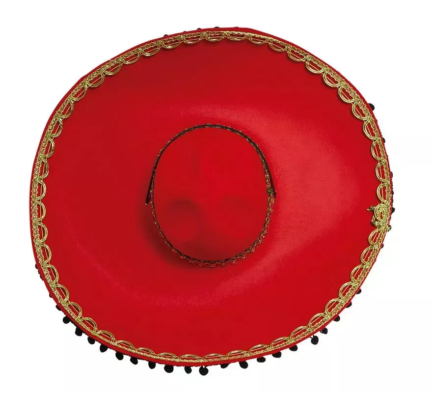 Translation missing: pt-PT.Sombrero de Mexicano Rojo Fieltro