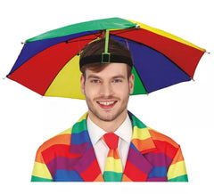 chapéu guarda-chuva multicolorido de 55cm