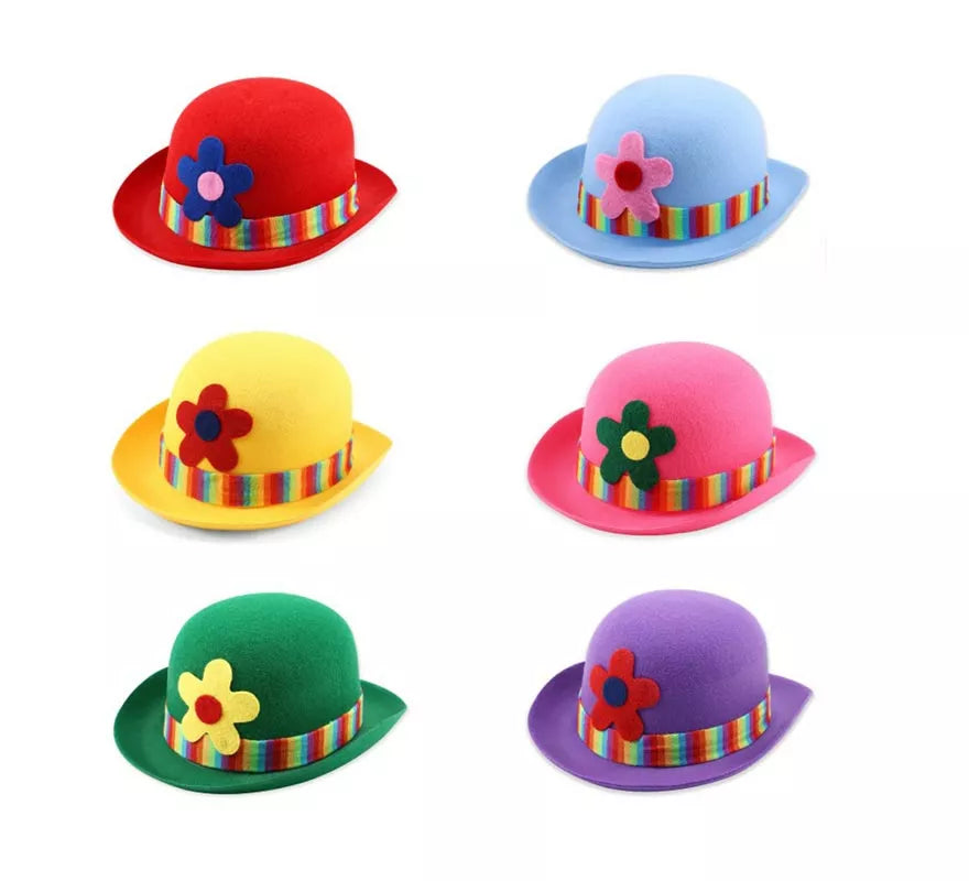 Translation missing: pt-PT.Sombrero de Payaso con flor en colores surtidos