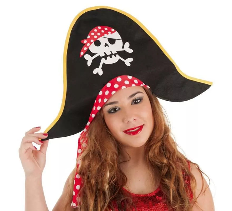 Translation missing: pt-PT.Sombrero de Pirata con Lunares para mujer