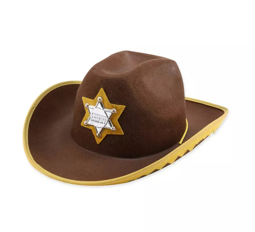 Translation missing: pt-PT.Sombrero de Sheriff marrón adulto