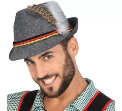 Chapéu tirolês cinza