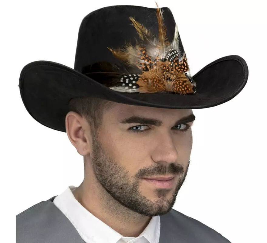 Translation missing: pt-PT.Sombrero de Vaquero con Plumas
