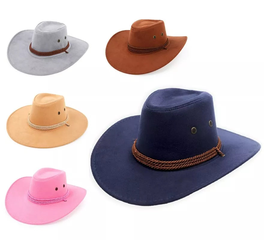Translation missing: pt-PT.Sombrero de Vaquero en varios colores con cordón adulto