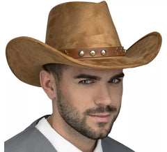 Chapéu de Cowboy marrom com fita