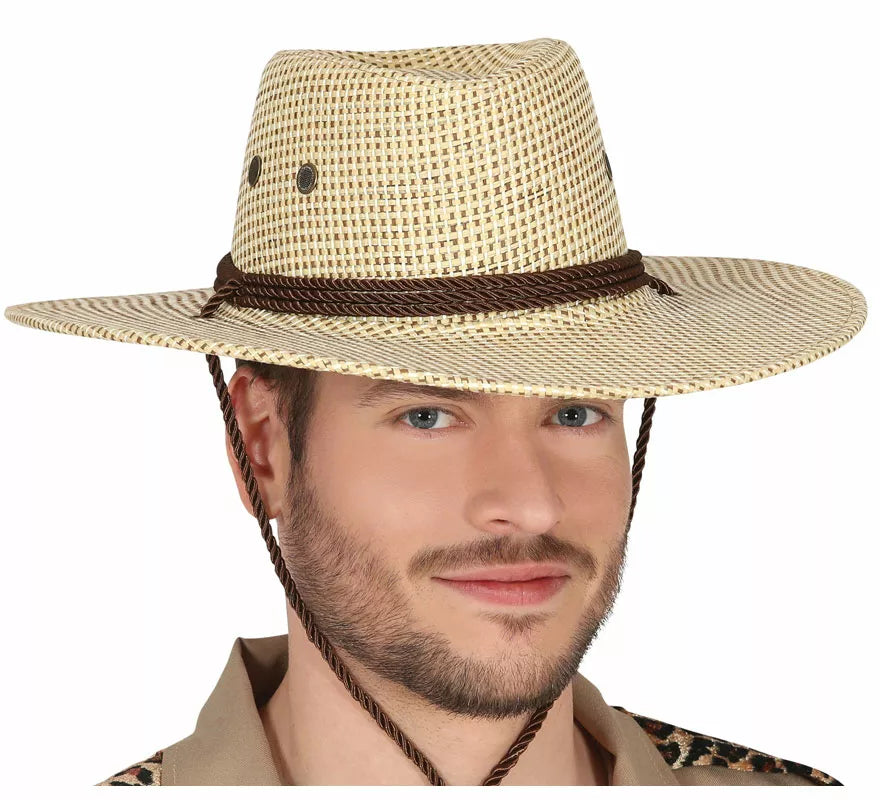 Translation missing: pt-PT.Sombrero de Vaquero o Explorador Marrón de Tela