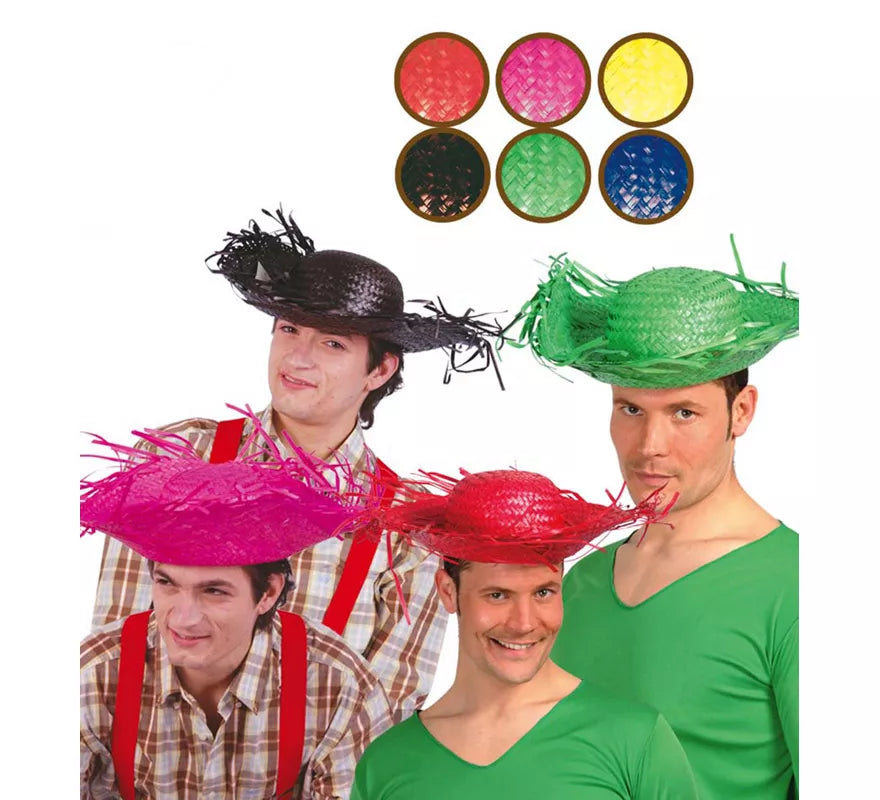 Translation missing: pt-PT.Sombrero Espantapájaros paja de colores