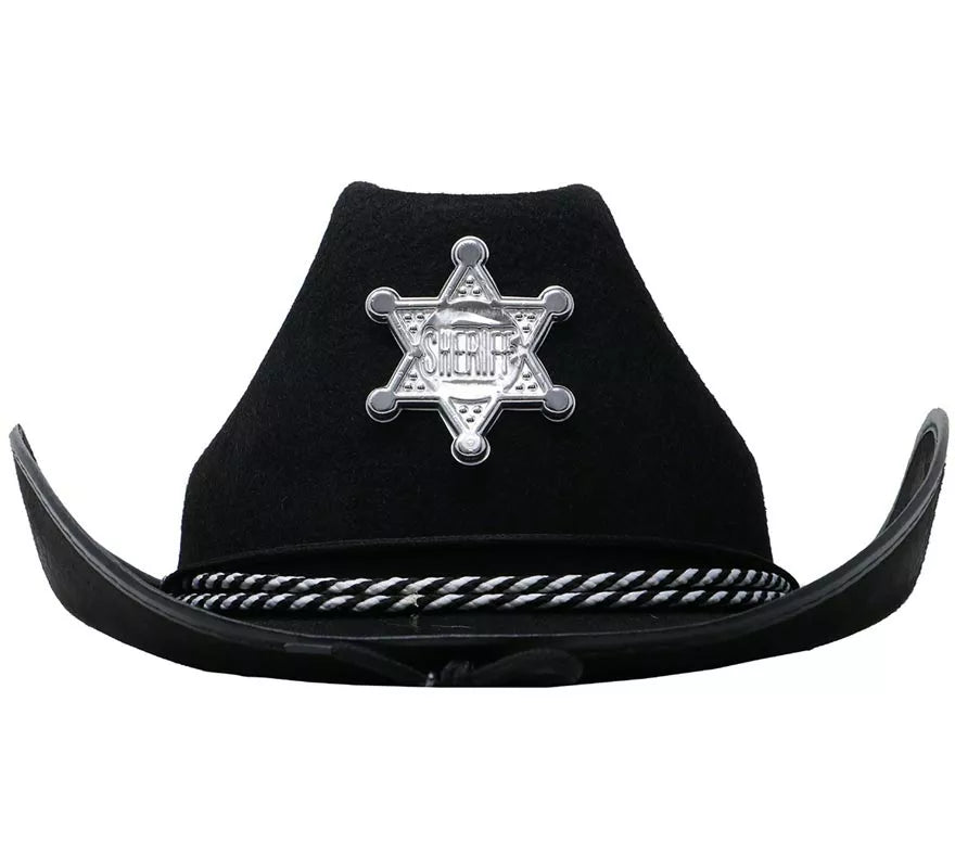 Translation missing: pt-PT.Sombrero fieltro Sheriff negro