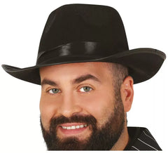 Chapéu de gangster preto