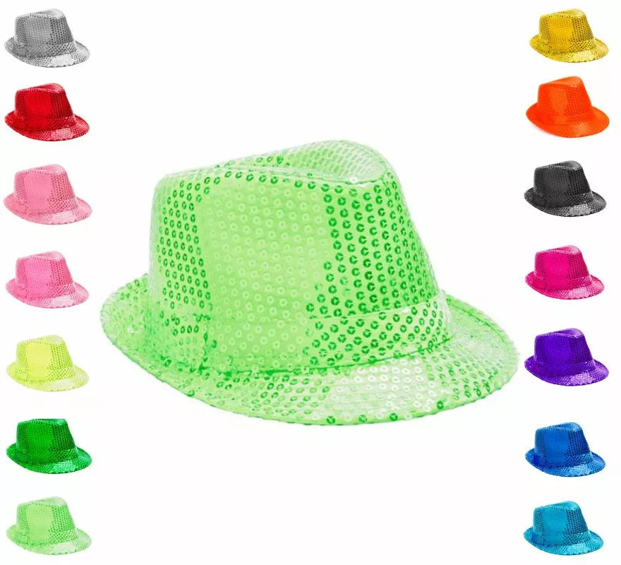 Translation missing: pt-PT.Sombrero Gánster de lentejuelas en varios colores