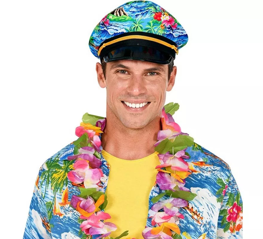 Sombrero Hawaiano de Capitán para adultos