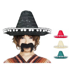 Chapéu mexicano infantil de 35 cm em cores sortidas