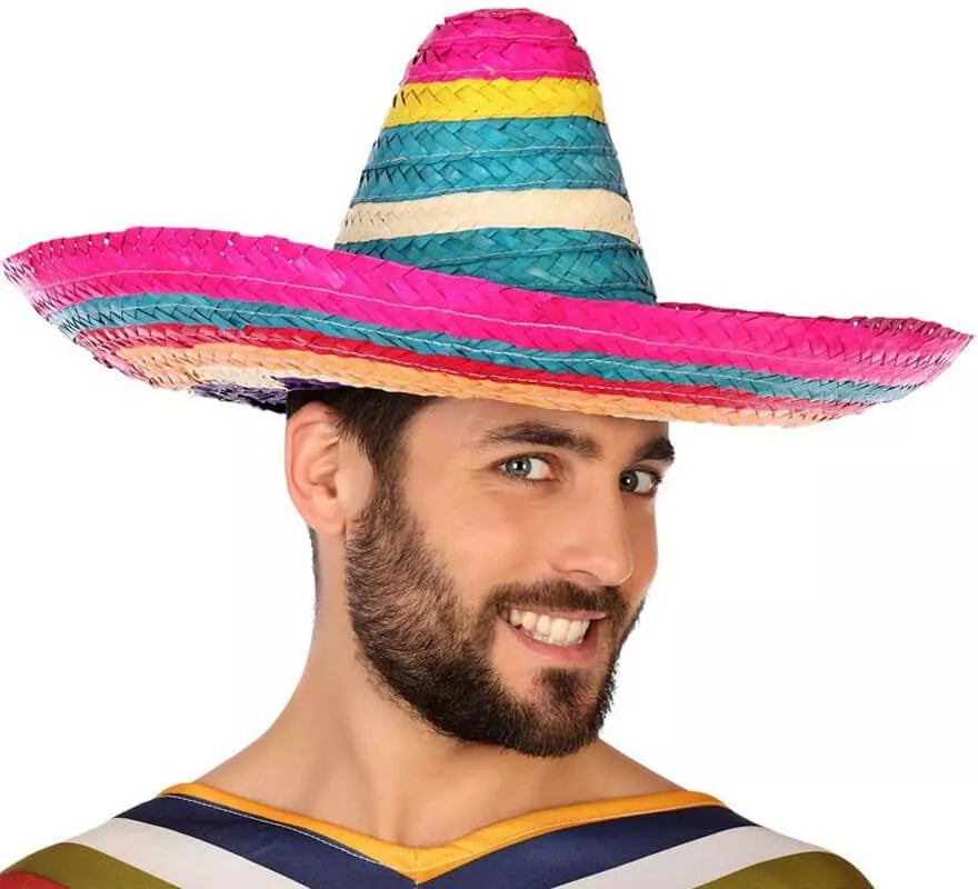 Translation missing: pt-PT.Sombrero Mexicano Multicolor de 50 cm de diámetro