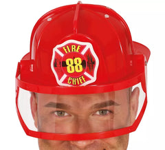 Chefe de Bombeiros de chapéu ou boné
