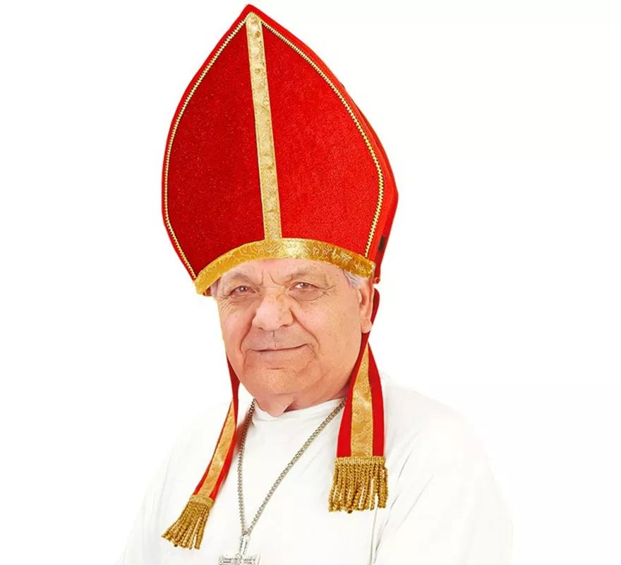 Translation missing: pt-PT.Sombrero o Mitra Terciopelo de Arzobispo o Cardenal