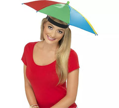 Chapéu guarda-chuva multicolorido