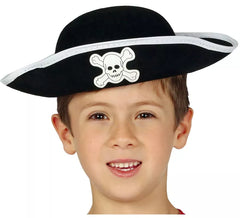 Chapéu infantil de feltro pirata