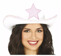 Chapéu de Cowboy Branco com Estrela