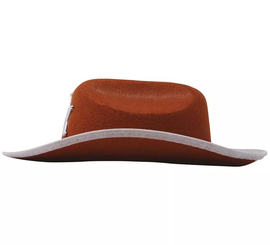 Translation missing: pt-PT.Sombrero Vaquero fieltro Sheriff infantil marrón