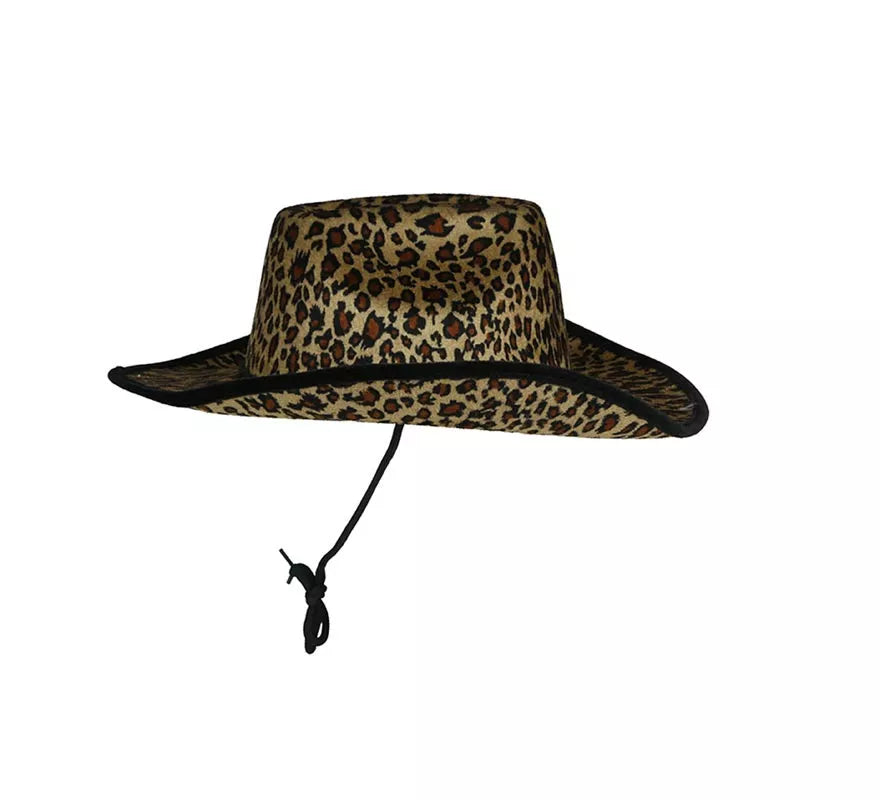 Sombrero Vaquero Leopardo adultos