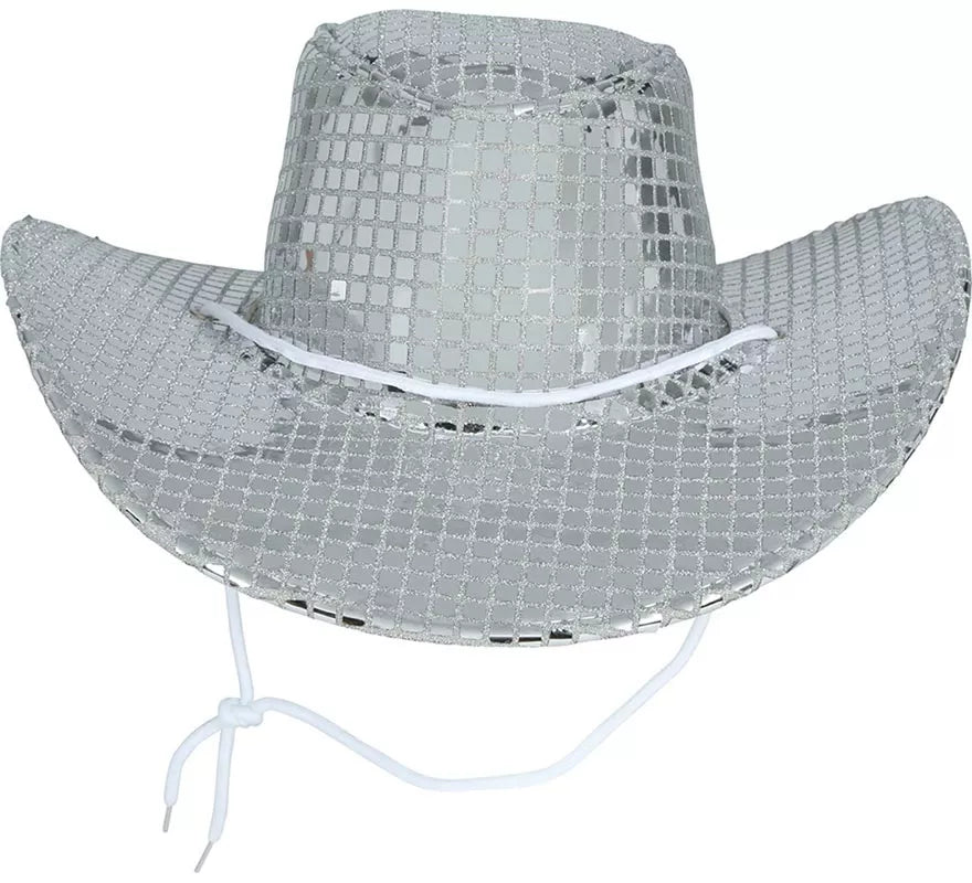 Translation missing: pt-PT.Sombrero Vaquero plateado para adultos