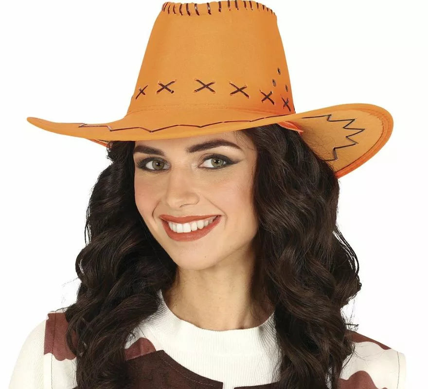 Translation missing: pt-PT.Sombrero Vaquero Similpiel en varios colores adulto