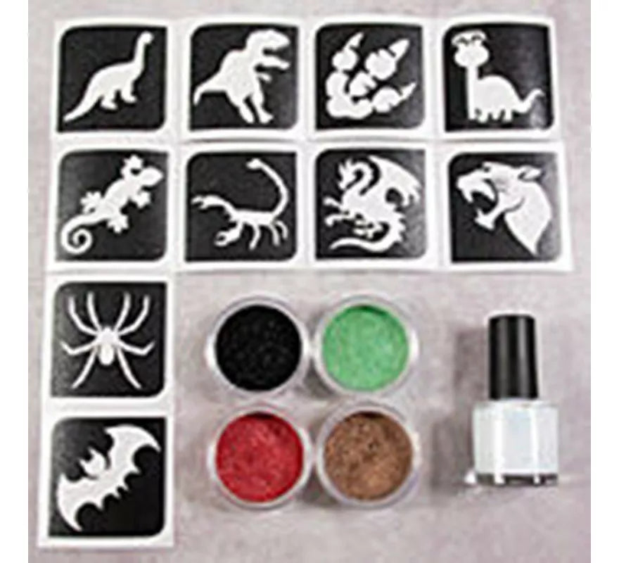 Translation missing: pt-PT.Sparkling Powder o Polvos Brillantes Dino 4x5 ml + Fix Gel