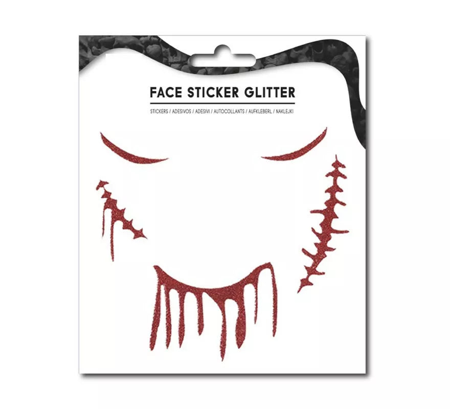 Translation missing: pt-PT.Sticker Facial de Heridas halloween brillante