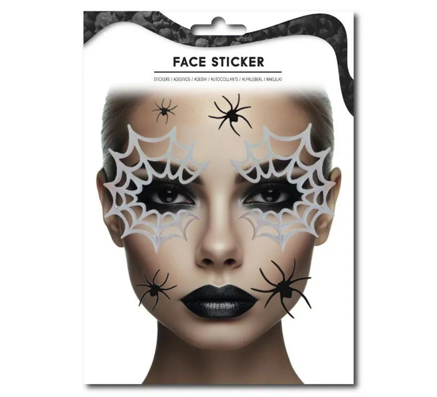 Translation missing: pt-PT.Sticker Facial Fashion Araña y Telaraña