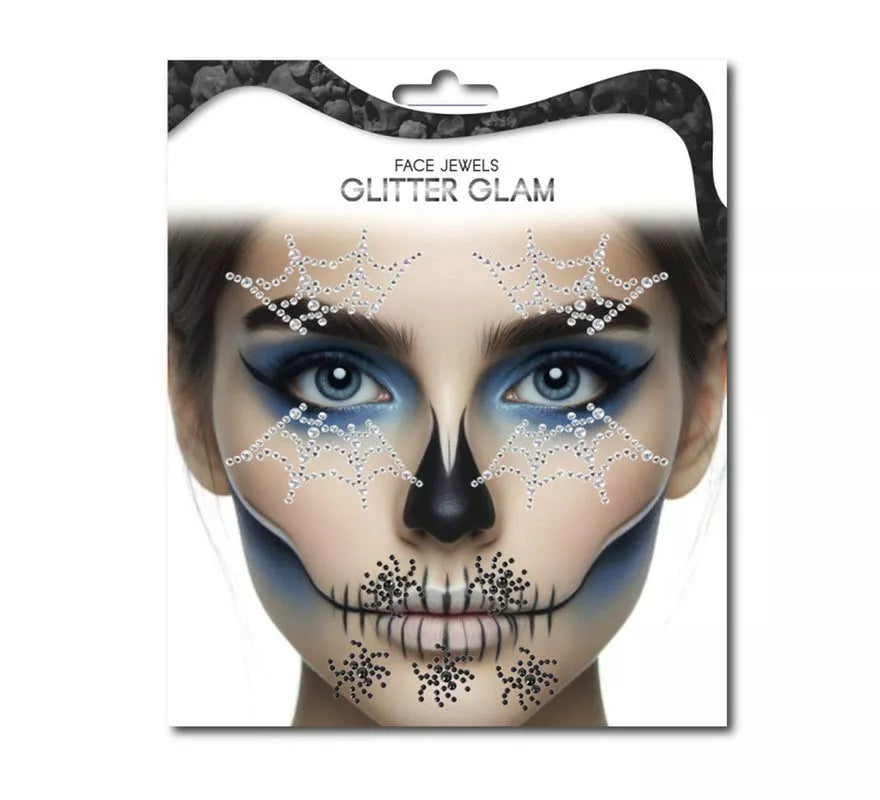 Translation missing: pt-PT.Sticker Fashion gemas faciales telaraña