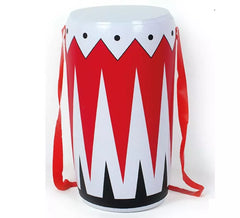 Tambor inflável branco e vermelho 35x20 cm
