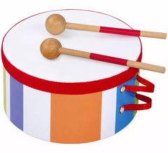 Tambor de madeira, 15,25 cm