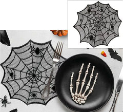 Tapete bordado teia de aranha 30 cm