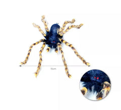 Tarântula preta e amarela de 72 cm