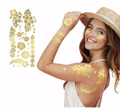 tatuagem de flor de ouro