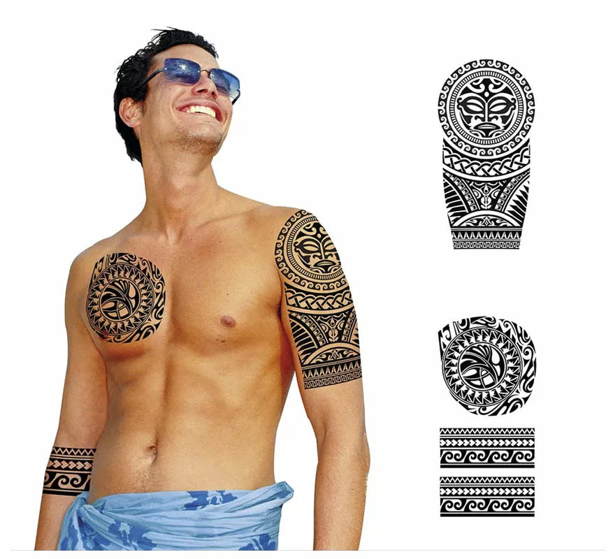 Translation missing: pt-PT.Tattoos Negro de Figuras Circulares
